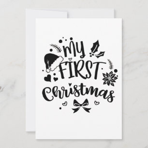 Baby's First Christmas Matching Family Announcement
