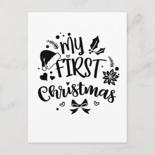 Baby's First Christmas Matching Family Holiday Postcard