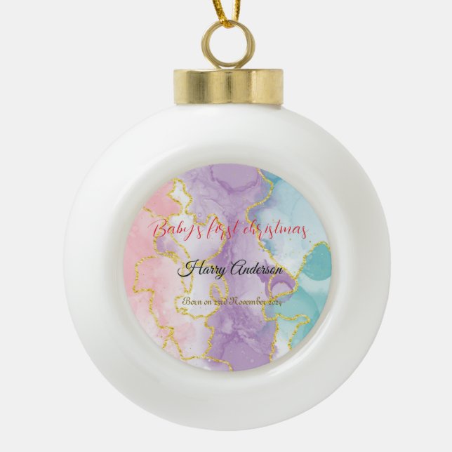 Baby's first Christmas Ornament (Front)