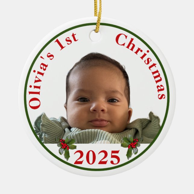 Baby's First Christmas Ornament (Front)
