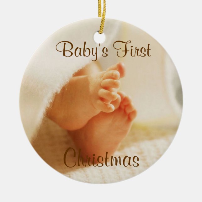 Baby's First Christmas ornament (Front)