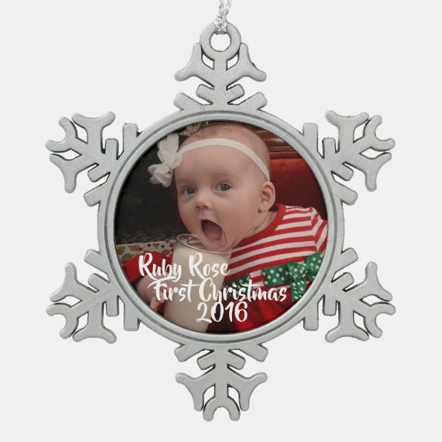 Baby's First Christmas Ornament (Front)