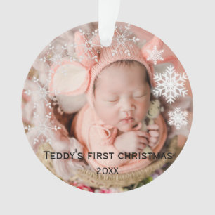 Baby's first christmas ornament