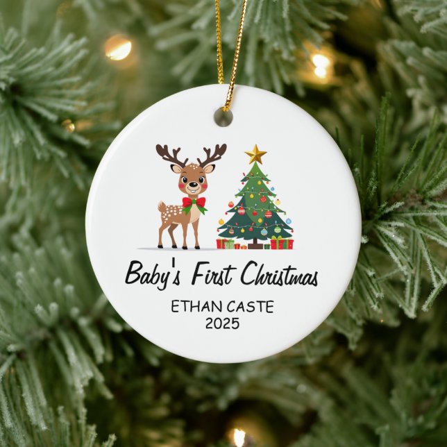 Baby's First Christmas Ornament 2025 (Tree)
