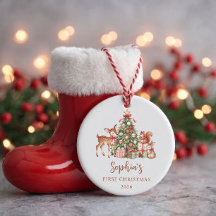Baby's First Christmas Ornament Ceramic