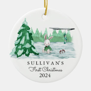 Baby's First Christmas Ornament Custom Name Date