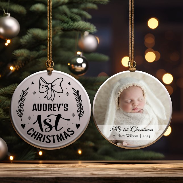 Baby's First Christmas Ornament Newborn Picture (Creator Uploaded)