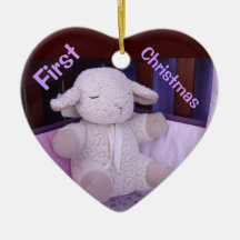 Baby's First Christmas ornaments Stuffed Lamb