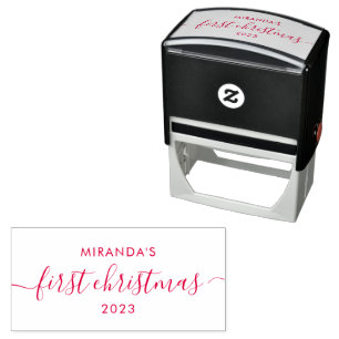 Baby's First Christmas Personalised Self-inking Stamp