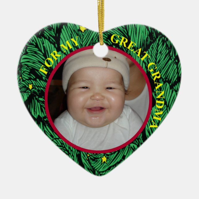 Baby's First Christmas Photo Gift Tag & Ornament (Front)