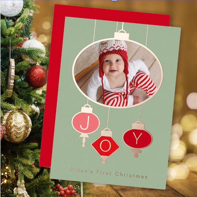 Baby's First Christmas Photo Holiday Card (Creator Uploaded)