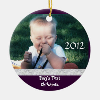 Baby's First Christmas Photo Ornament