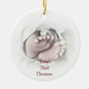 Baby's First Christmas photo ornament