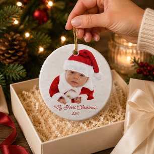 Baby's First Christmas Photo Ornament