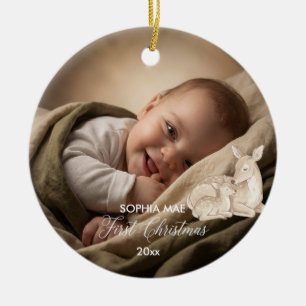 Baby's First Christmas Photo Ornament 2026