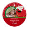 Babys First Christmas Photo Ornament Santa