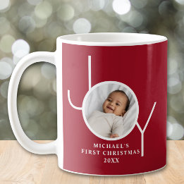 Baby's First Christmas Photo Red Coffee Mug