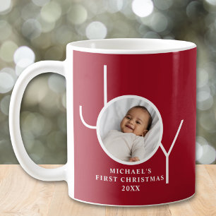 Baby's First Christmas Photo Red Coffee Mug
