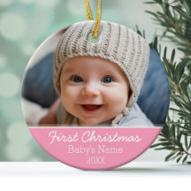 Baby's First Christmas Photo - Single Sided
