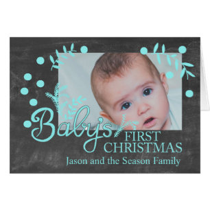 Baby's First Christmas Photocard