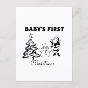 Baby's First Christmas Postcard