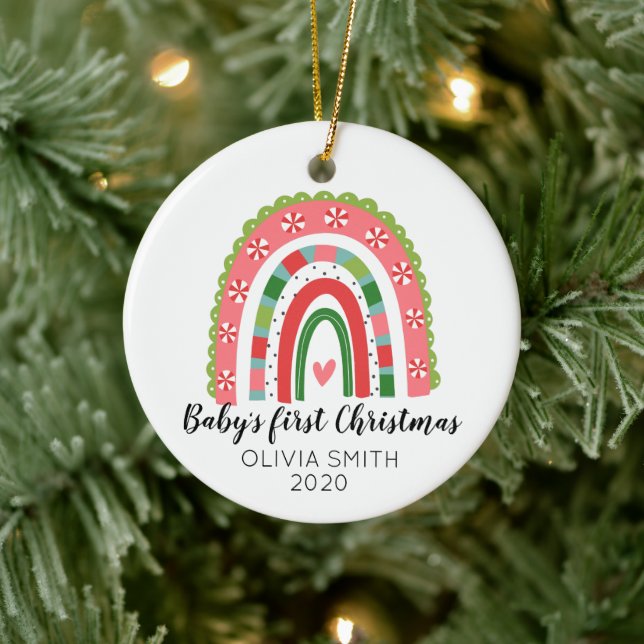 Baby's First Christmas Rainbow Ornament (Tree)