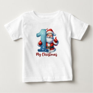 Baby's First Christmas Santa Baby T-Shirt
