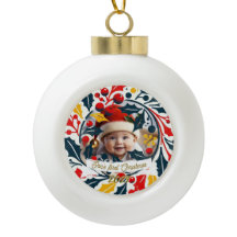 Baby's First Christmas Tricolor wreath