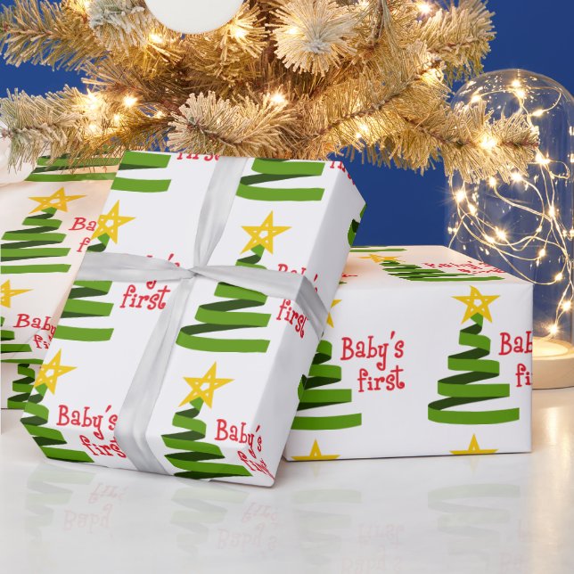 Baby's First Christmas Wrapping Paper (Holidays)