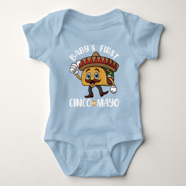 Baby's First Cinco de Mayo Baby Bodysuit (Front)