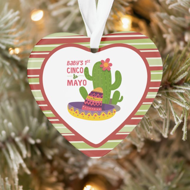 baby's first Cinco de mayo Ornament (Tree)