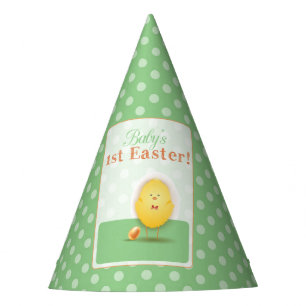 Baby's First Easter Cute Chick With Egg Party Hat