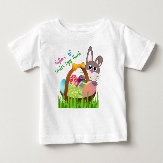 Baby's First Easter Egg Hunt T-Shirt (Front)