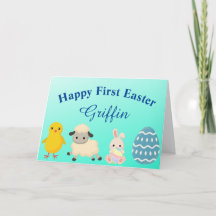 BABY'S FIRST EASTER Folded Greeting Card