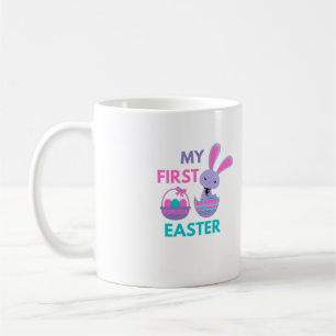 Babys First Easter Funny Rabbit Coffee Mug