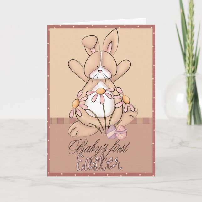 Baby's First Easter Greeting Card (Front)