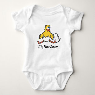 Baby's First Easter Hatched Egg and Chick Baby Bodysuit