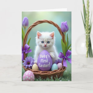 Babys First Easter Keepsake Card