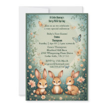 Babys First Easter Pastel Green Spring Bunny Party