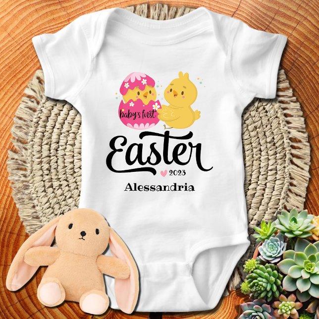 Baby's First Easter Personalised Baby Bodysuit (Creator Uploaded)