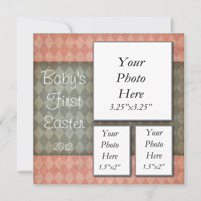 Baby's First Easter Photo Card (Front)