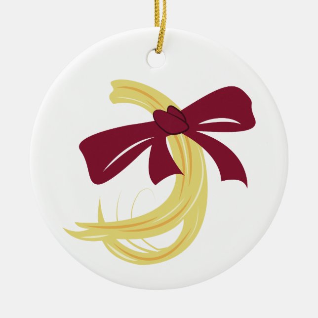 Baby's First Haircut Ceramic Tree Decoration (Front)