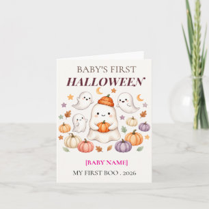 Baby's First Halloween 2026 Personalised Cute  Invitation