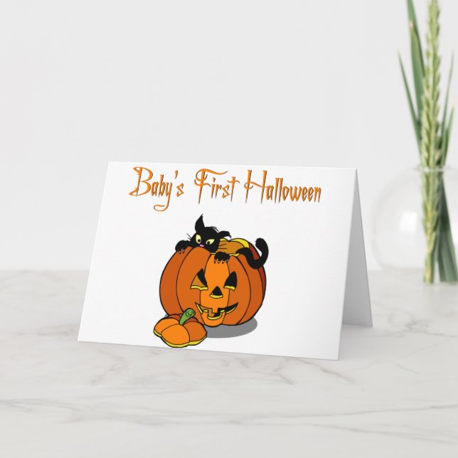 Baby's First Halloween Card (Front)