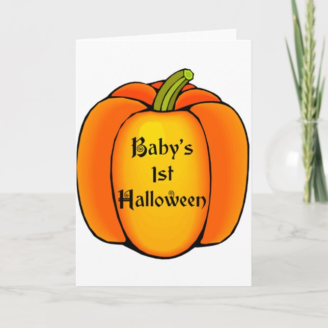 Baby's First Halloween Card (Front)