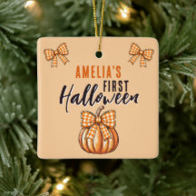 Baby's First Halloween Pumpkin Bow