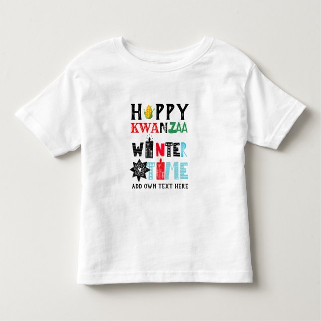 Babys First KWANZAA Tshirt Add Name to Personalise (Front)