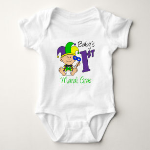 Baby's First Mardi Gras Baby Bodysuit