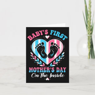 Babys First Mothers Day On The Inside Pregnant Mum Card