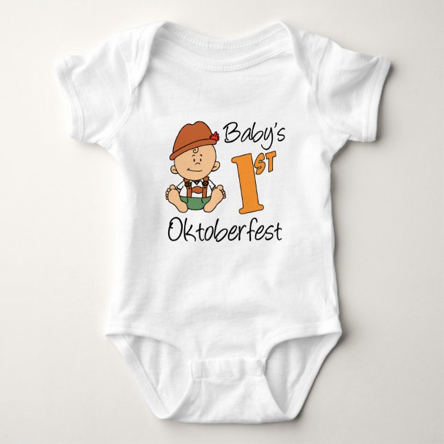 Baby's First Oktoberfest Baby Bodysuit (Front)